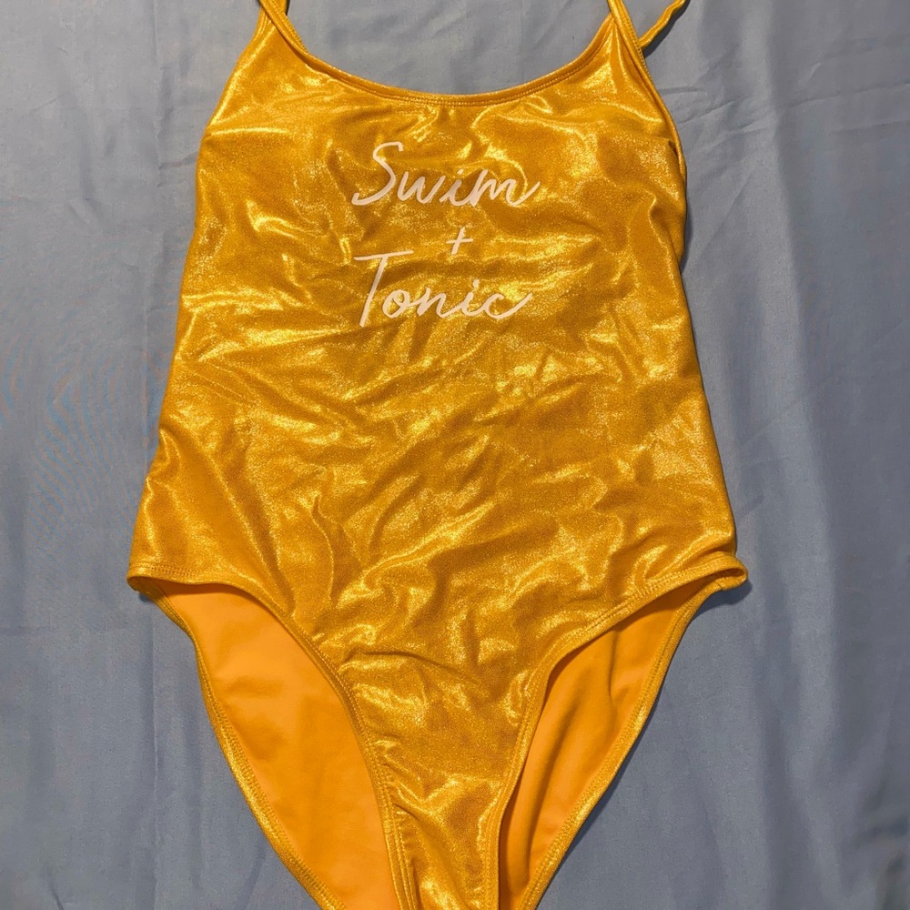 NOBO Yellow One Piece Swimsuit